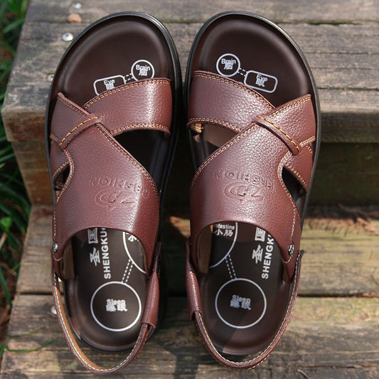 Genuine Leather Non-Slip Sandals