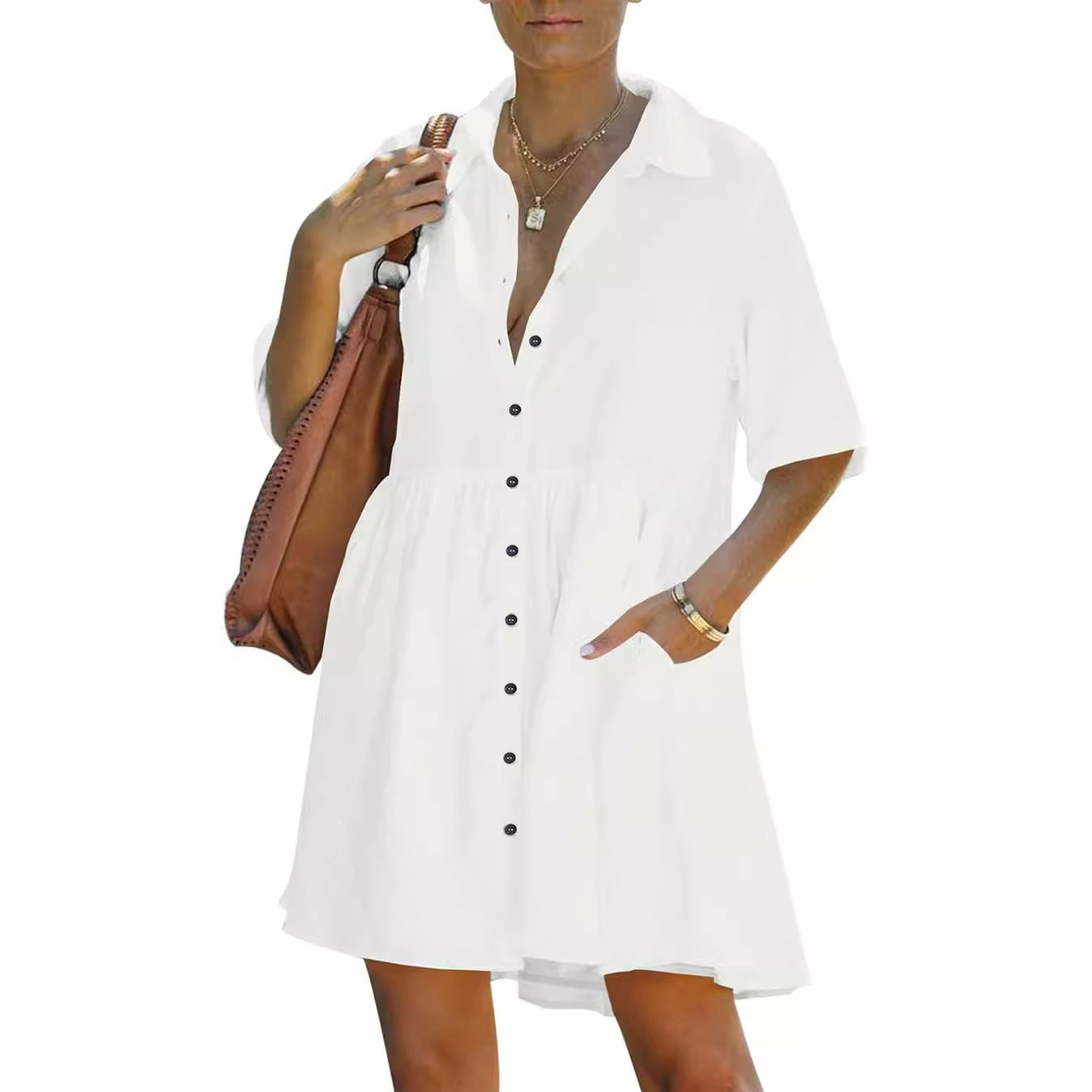 Women's Relaxed-Fit Mid-Length Blouse