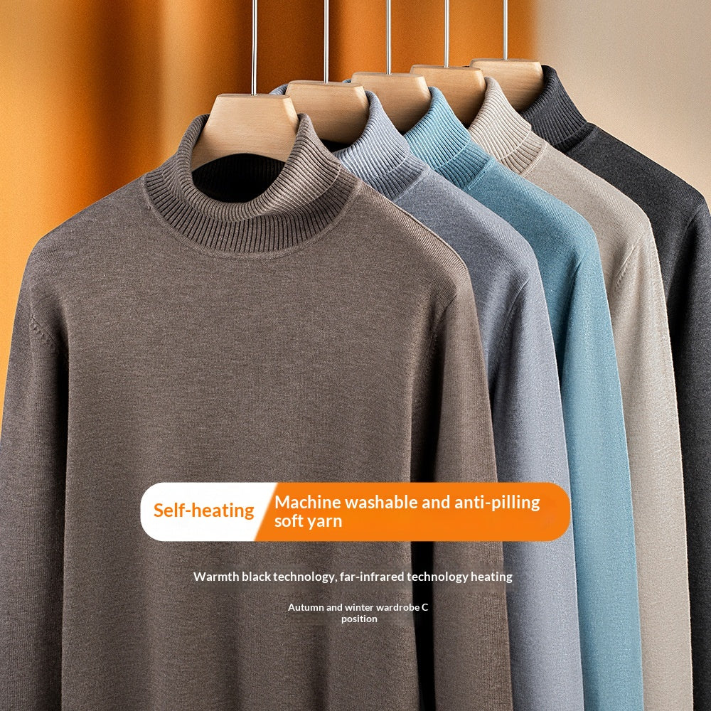 Thermal Turtleneck Sweater For Layering