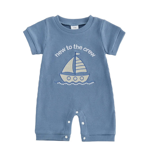 Baby Romper with Letter Print