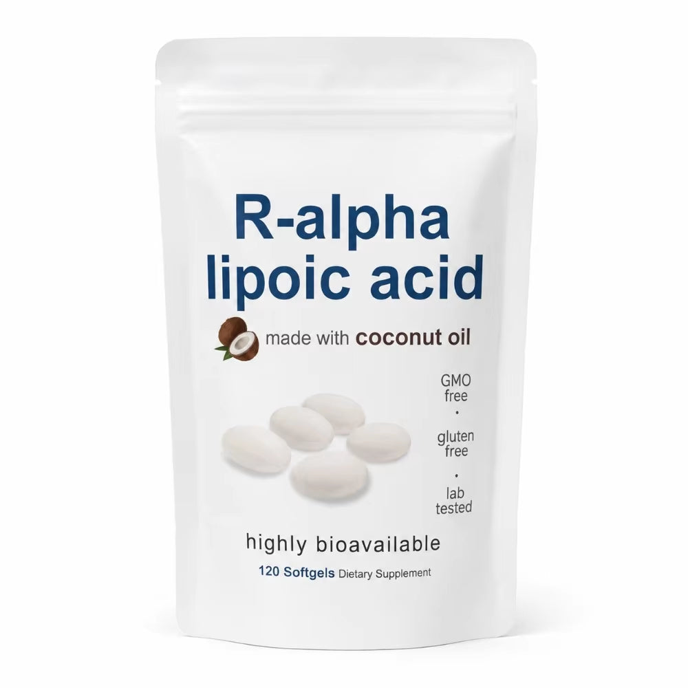 Alpha Lipoic Acid 600mg Softgels With MCT Oil, 120 Count