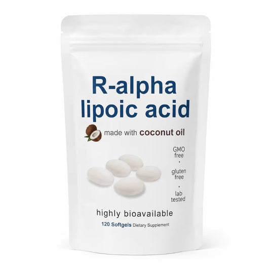 Alpha Lipoic Acid 600mg Softgels With MCT Oil, 120 Count