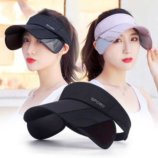 Flat-Brim Hat with Sun-Protection Outdoor Style