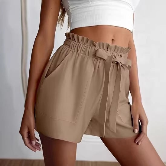 Shorts with Drawstring High-Waist