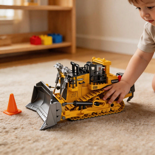 9 Channel 2.4GHz RC Alloy Bulldozer with Metal Blade