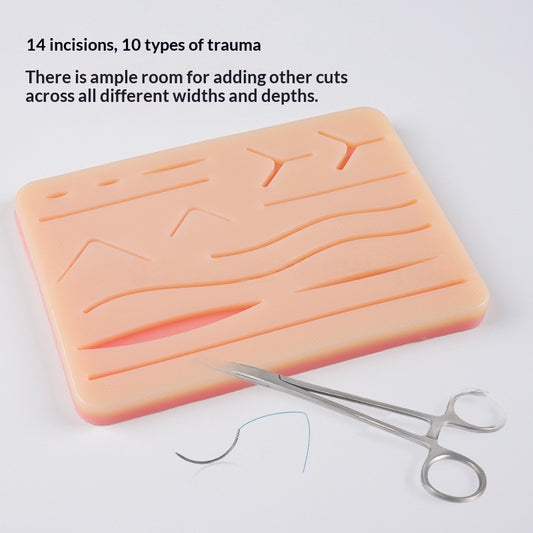 Suture Practice Model with Multi-Wound Skin Module